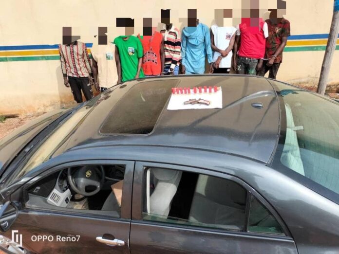 Delta Police Command arrests a gang of 10 suspects responsible for kidnapping along Warri-Sapele road