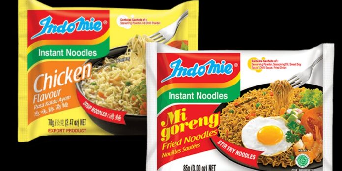 packets of Indomie instant noodles