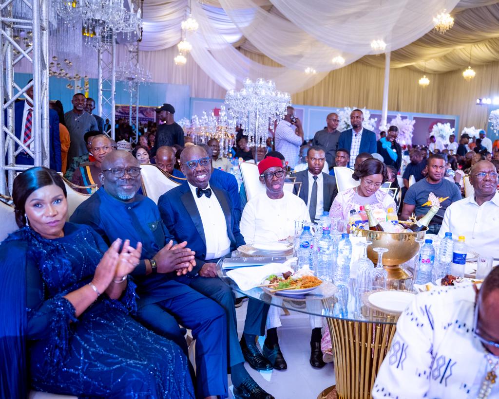 Obaseki unveils book in honour of Okowa at Valedictory Dinner in Asaba