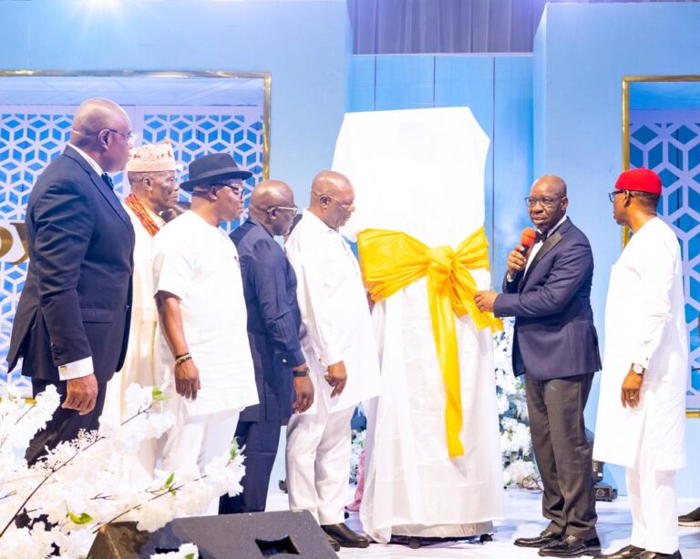 Obaseki unveils book in honour of Okowa at Valedictory Dinner in Asaba