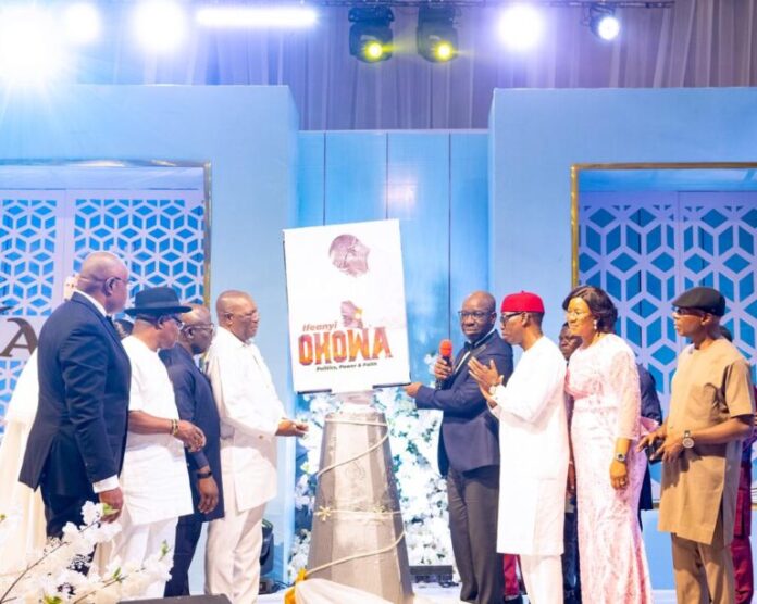 Obaseki unveils book in honour of Okowa at Valedictory Dinner in Asaba