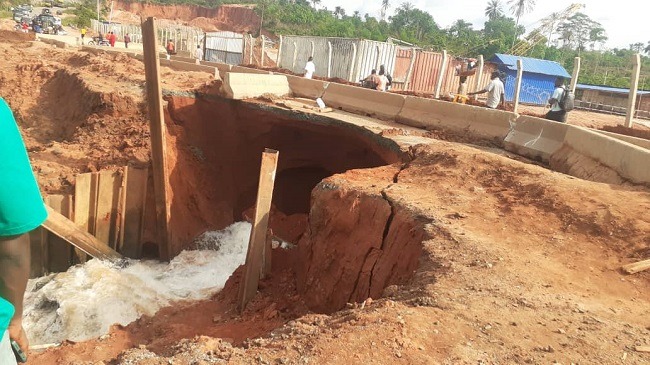 Road users stranded as Delta bridge collapses