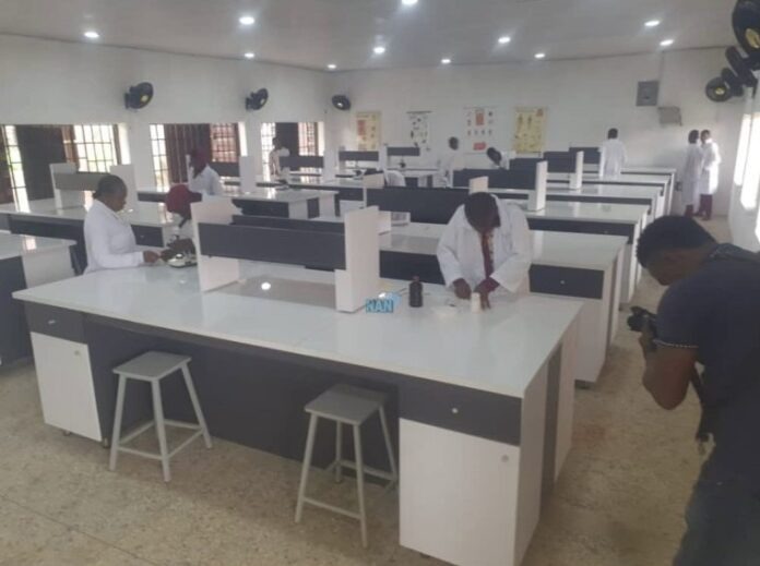 Okowa applauds MTN for remodeling science laboratories in Delta State.