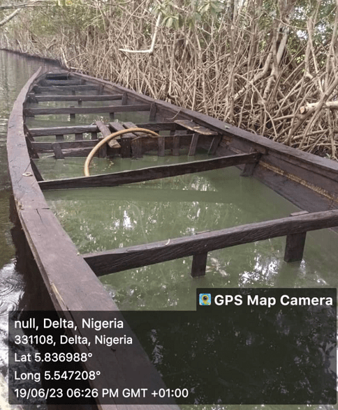 Abicity Security, Nigerian Army foils illegal oil bunkering in Amokpe Escravos Pipeline, Delta State