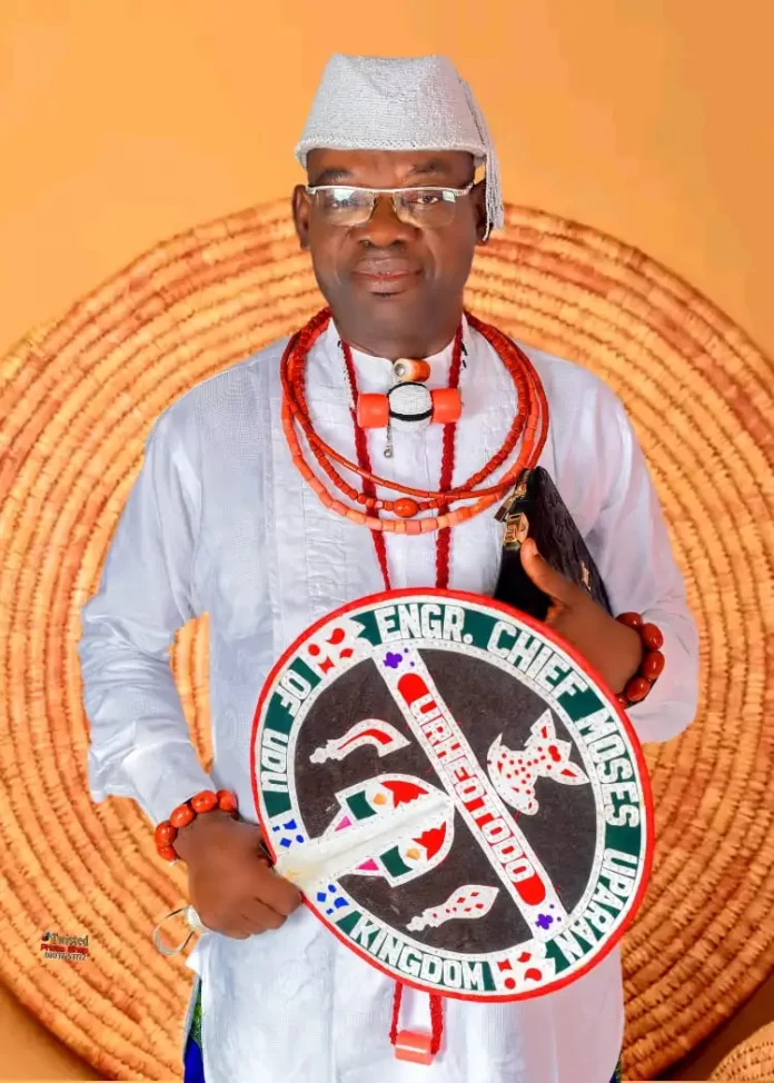 Udu LG Chairman congratulates new President-General of Udu communities, Chief Uparan