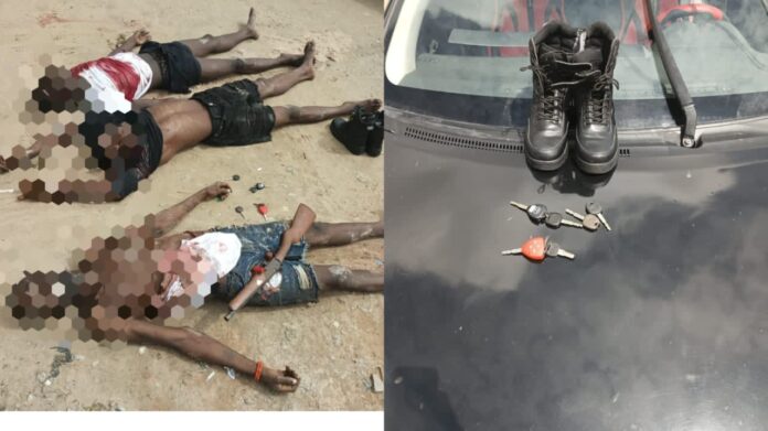 Delta Police neutralizes three suspected armed robbers along Airport road, Warri