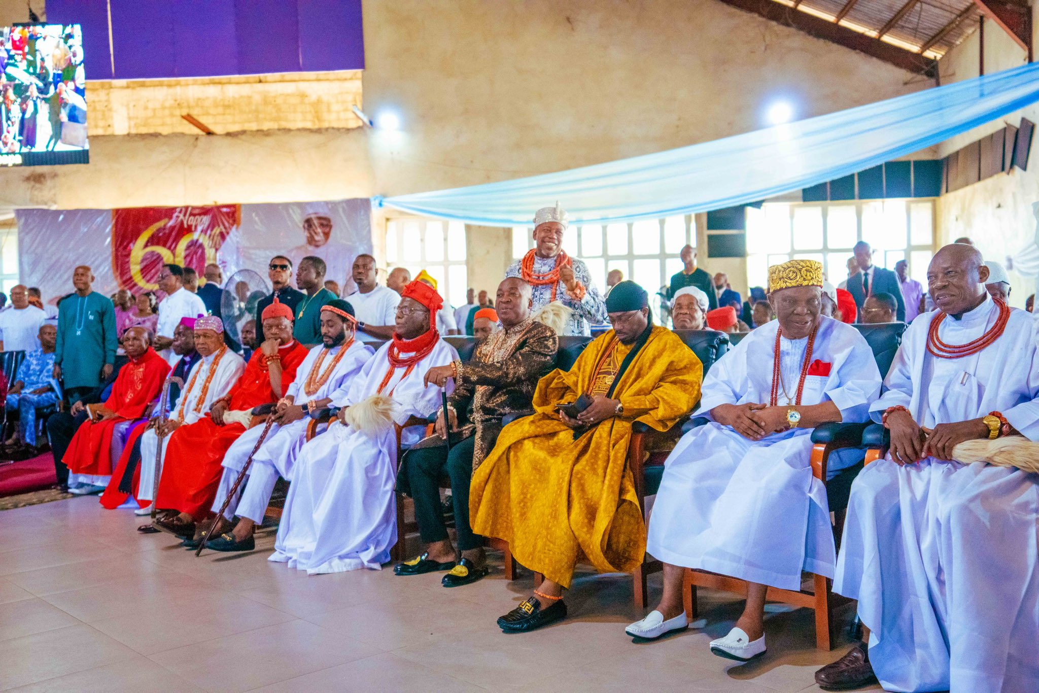 Traditional monarchs present at the birthday celebration