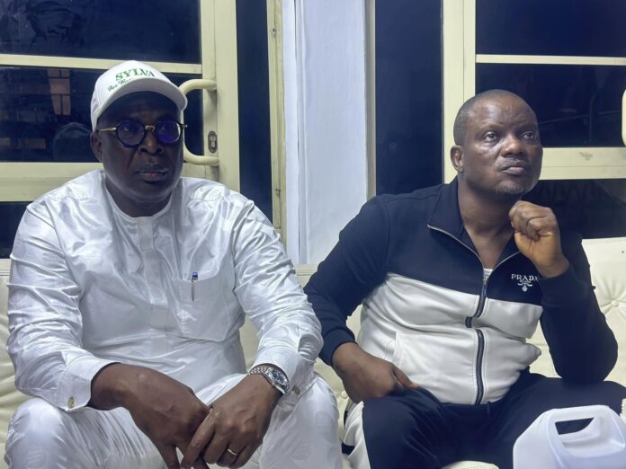 Former Governor of Bayelsa state, Timipre Sylva condoles with Barrister Smooth