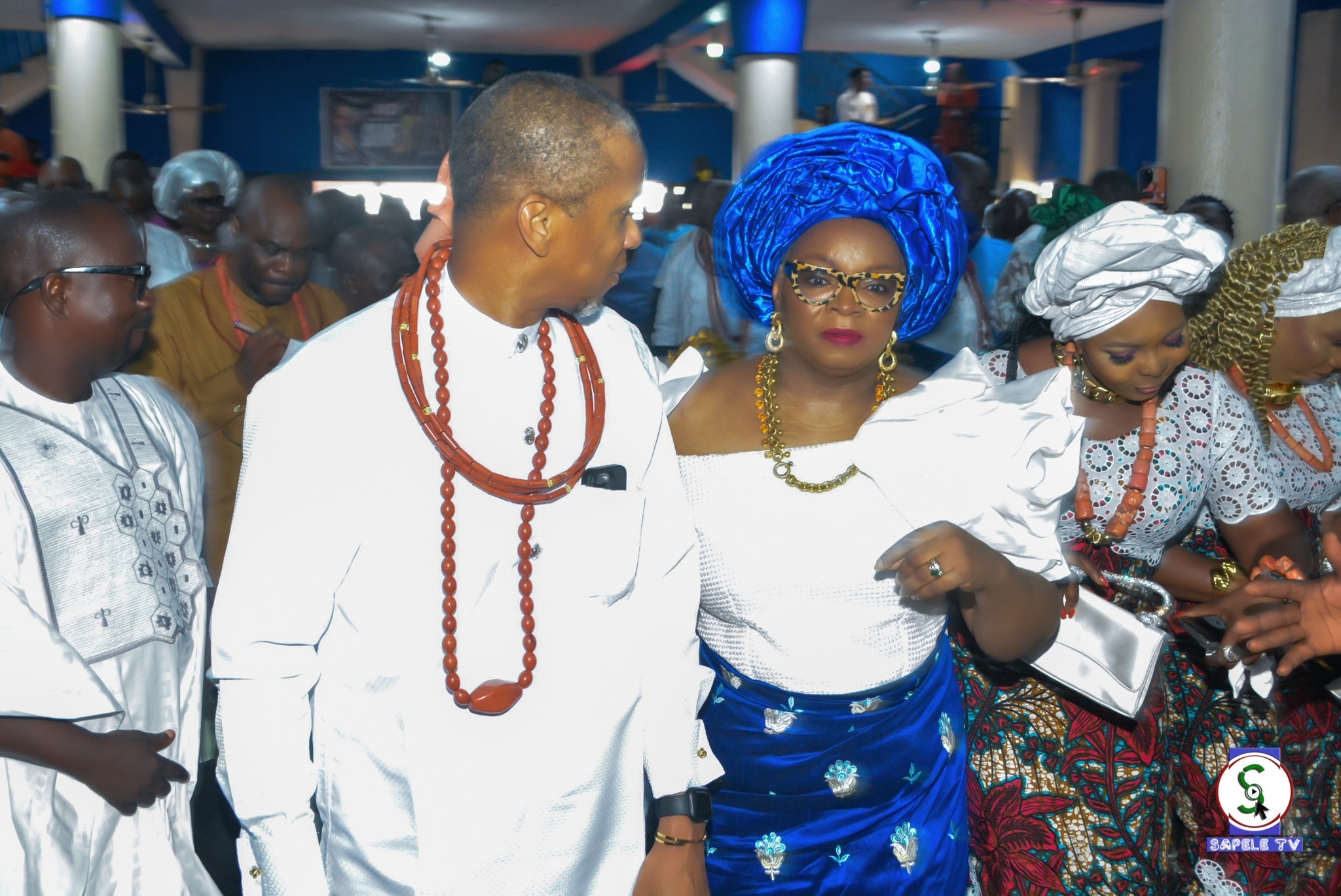 Dafinone and wife at thanksgiving to celebrate election victory