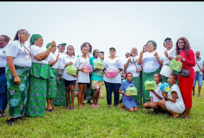 Delta First Lady, Deaconess Oborevwori takes menstrual hygiene awareness to Evwreni