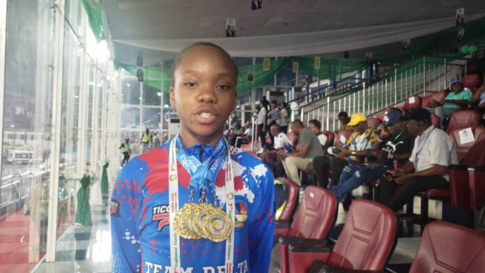 National Youth Games: 12-year-old multiple Gold medalist from Team Delta begs Oborevwori for Scholarship