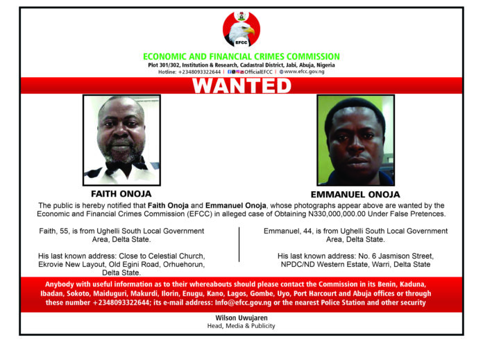 Two brothers from Delta declared wanted by EFCC