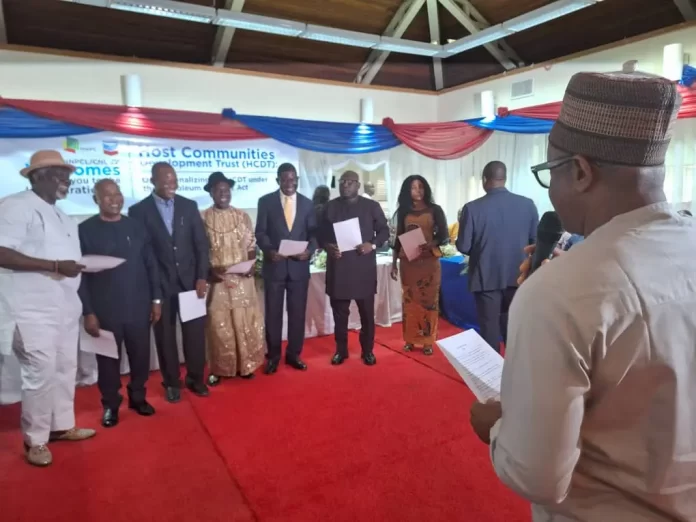 PIA: Chevron inaugurates Board of Egbema OPUDIS Host Communities Development Trust