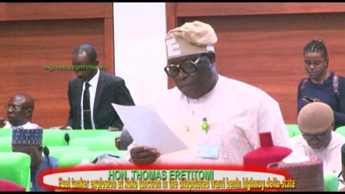 Tanker explosion: Reps adopt motion by Hon. Ereyitomi, call for immediate rehabilitation of Warri-Benin highway