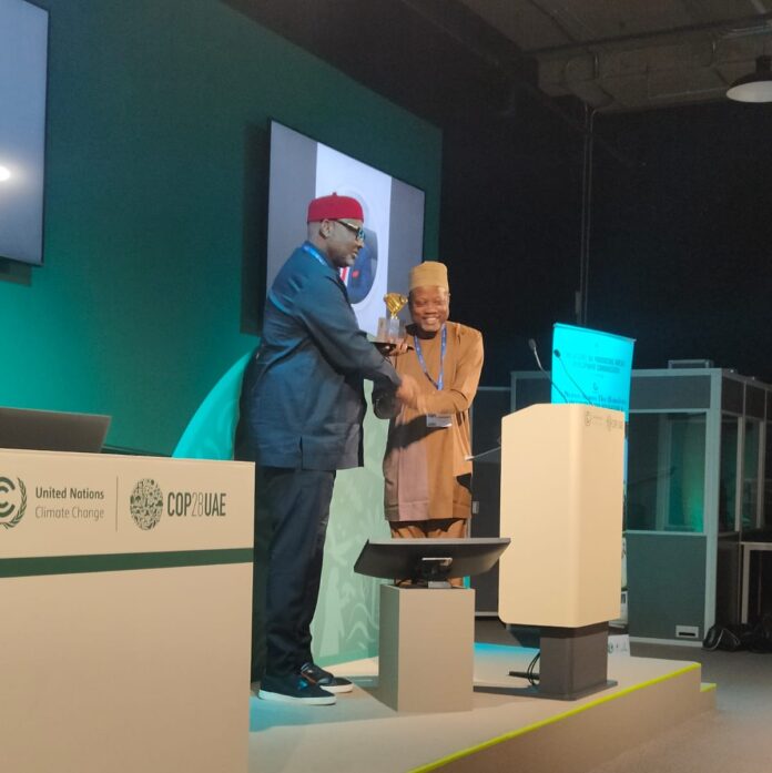 COP28: Oborevwori bags first Climate Change Champion Award, woos investors in green energy, carbon free technology