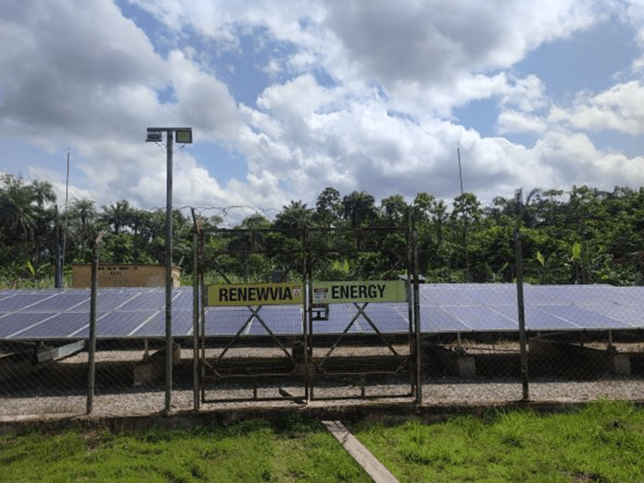 Renewvia energy solar system in Oloibiri