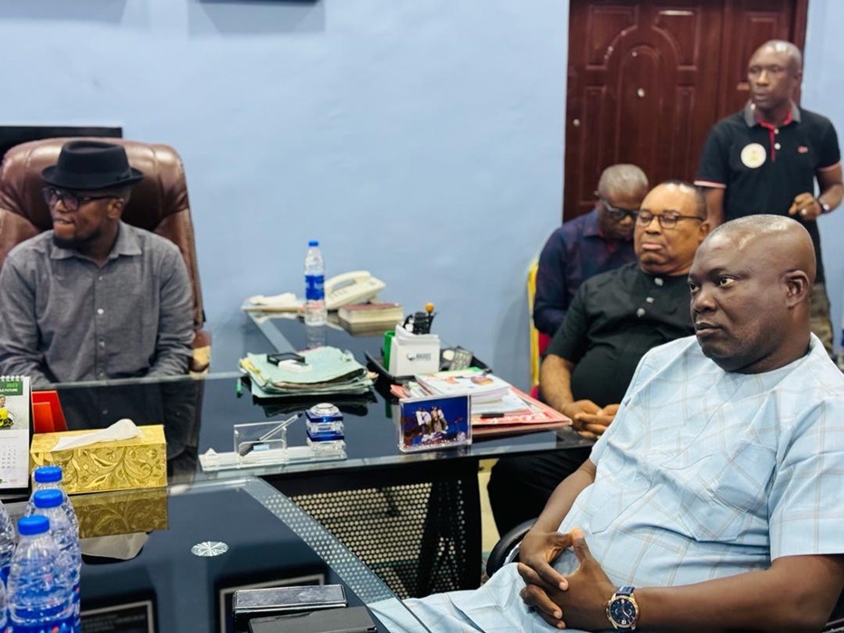 From Left: Dr. Michael Tidi, Mr. Joseph Oribioye, Hon. Griftson Omatsuli & Comrade Weyinmi Agbateyiniro