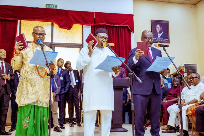 Oborevwori swears in new Commissioners