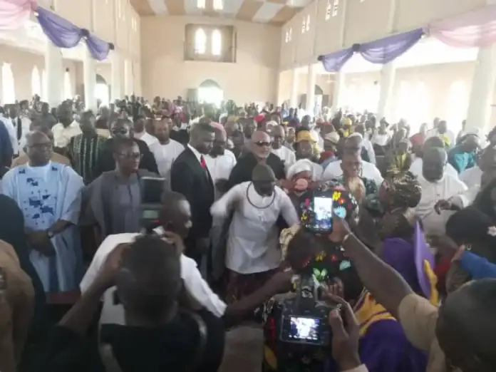 Oborevwori attends Mariere’s thanksgiving service, commends Christians for unwavering support