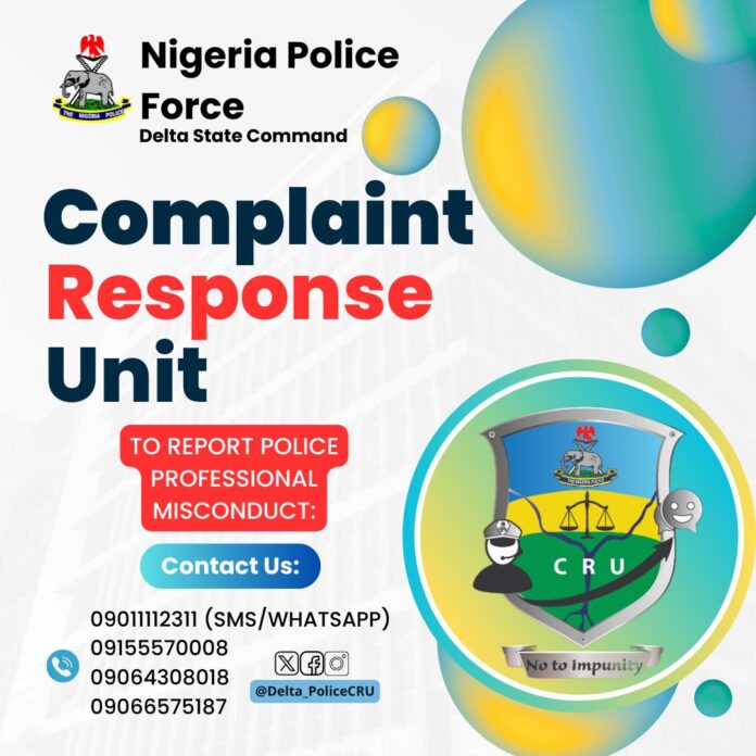 Delta Police Command establishes Complaint Response Unit (CRU) for complaints against police