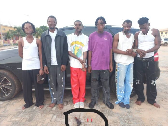 Delta Police operatives arrests six suspected members of Black Axe confraternity