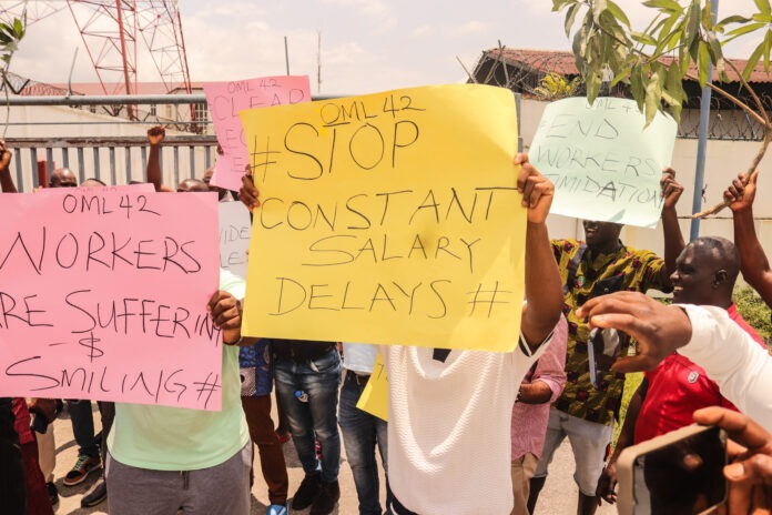 OML 42: Workers protest, shut gate, decry constant salaries delay