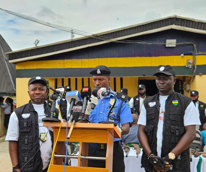 Delta Police Command highlights achievements, parades 10 suspected criminals in Ughelli